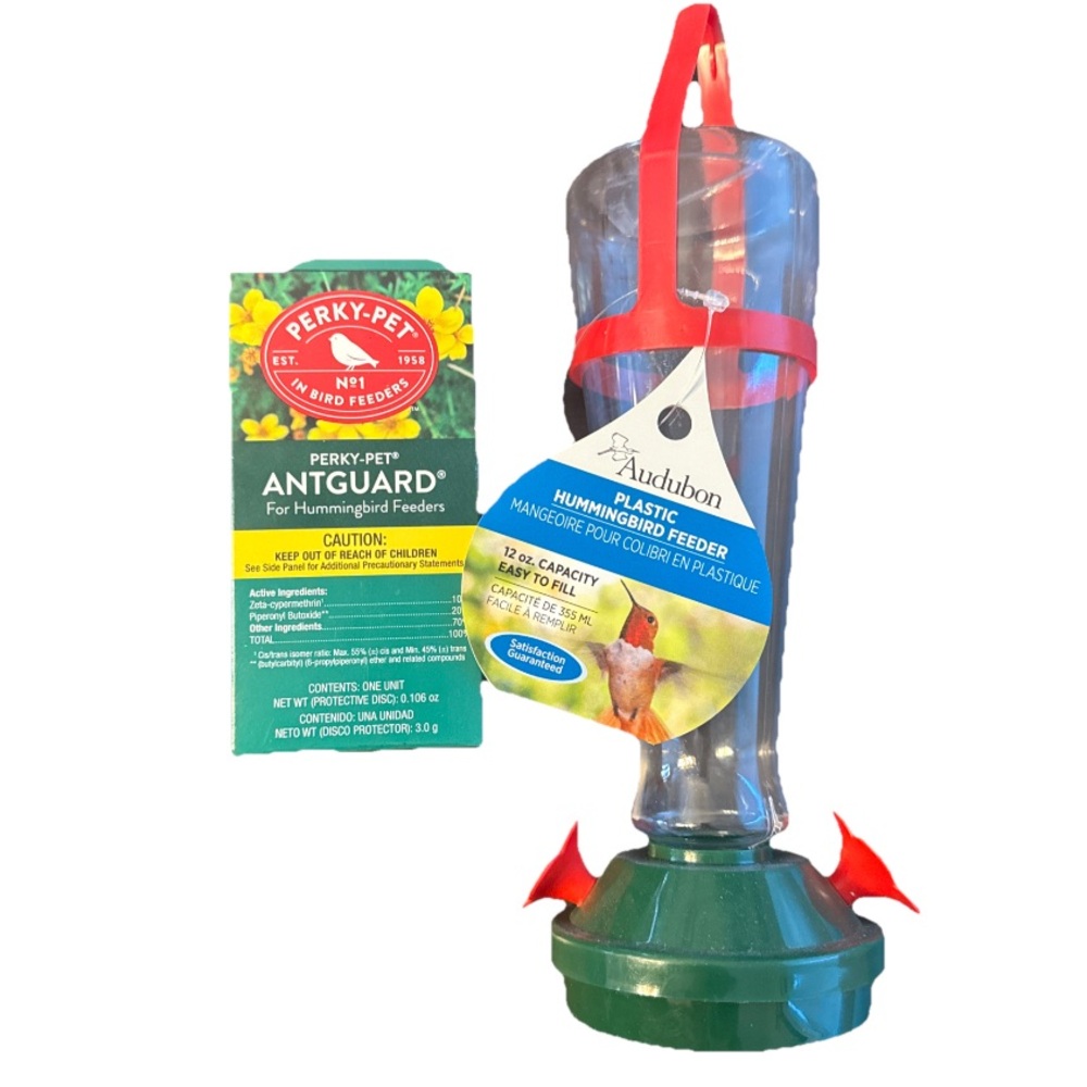 Hummingbird Feeder and Antguard
